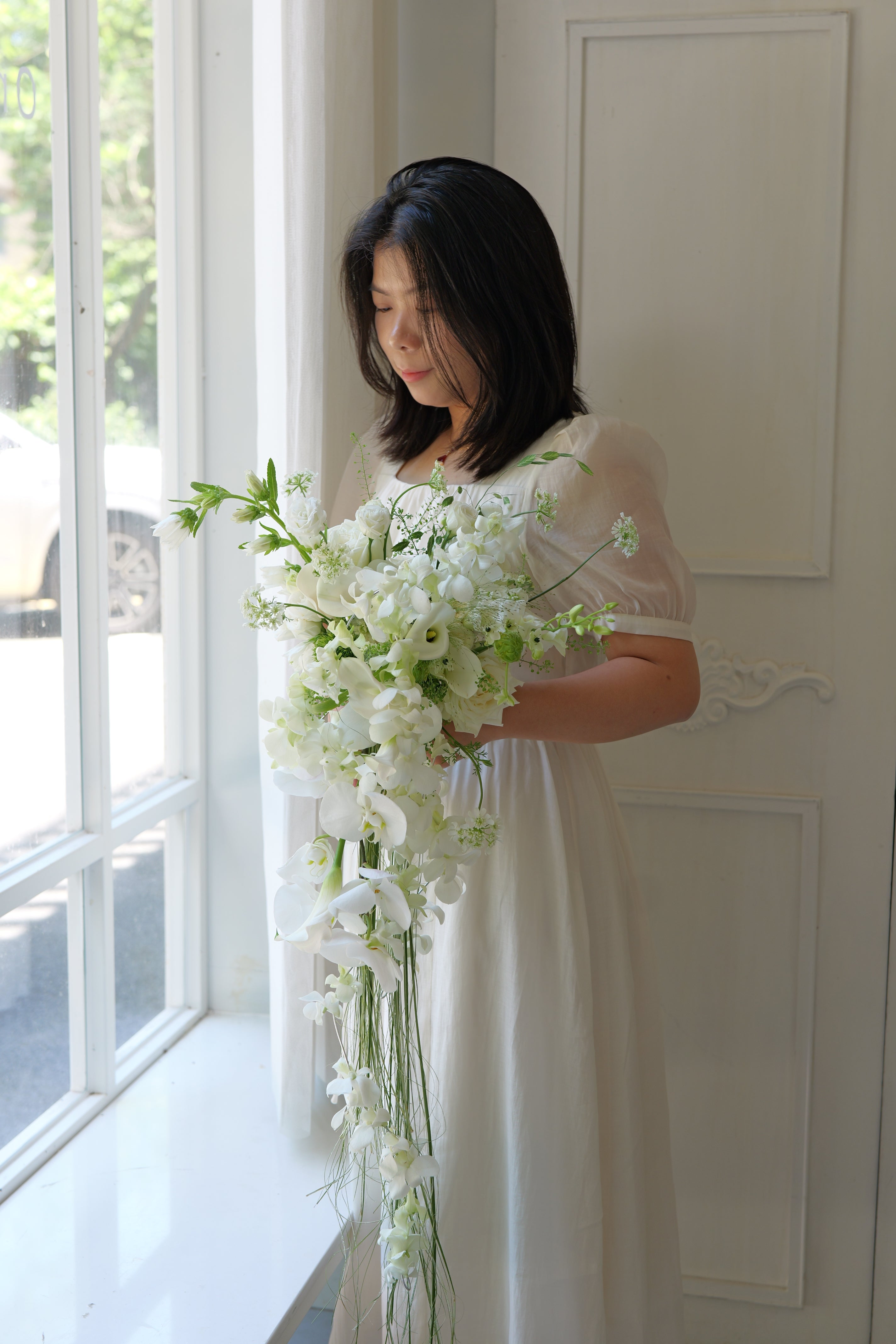 Ivory Cascade Bridal Bouquet