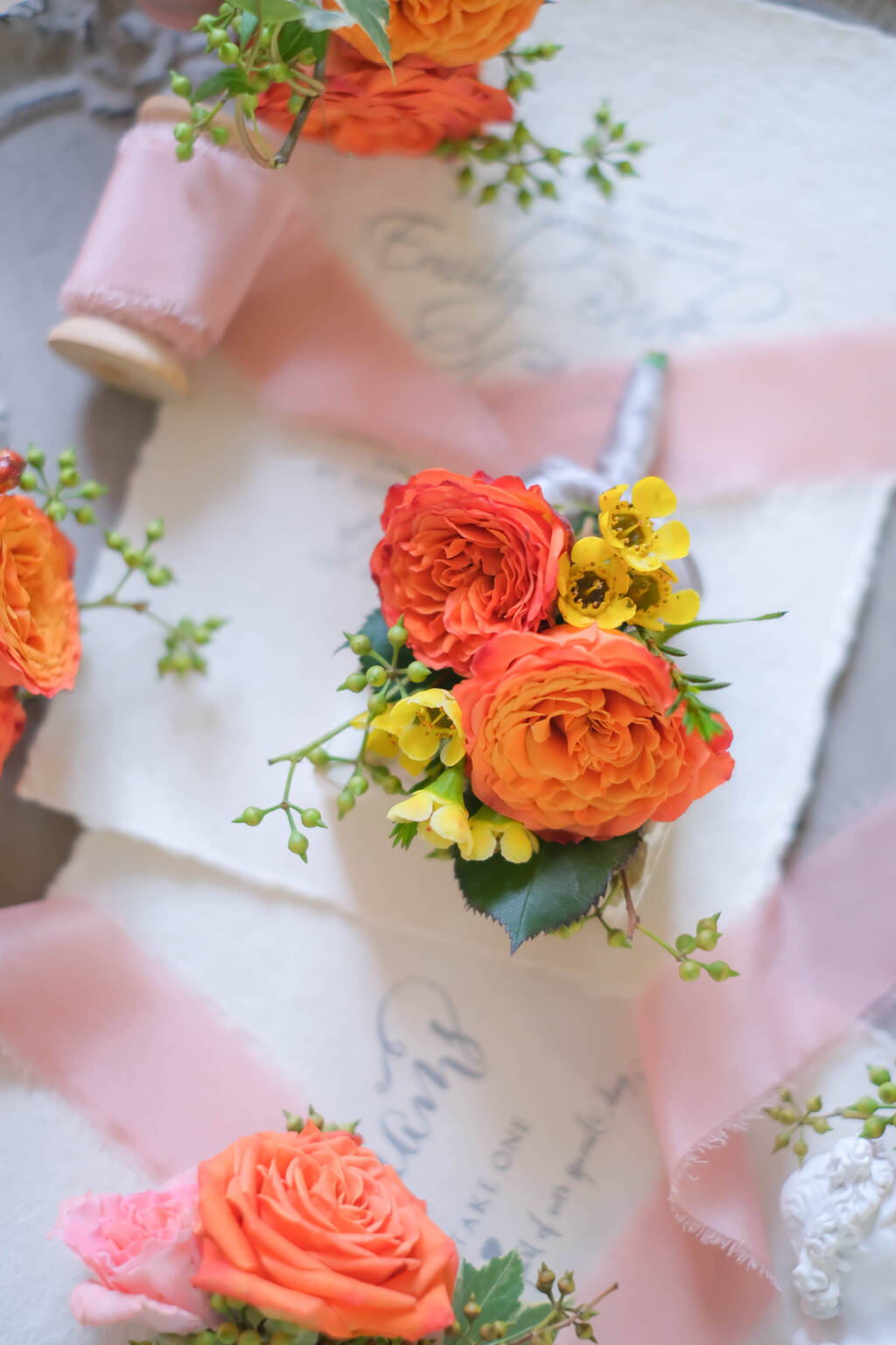 Luxury garden rose boutonniere collection