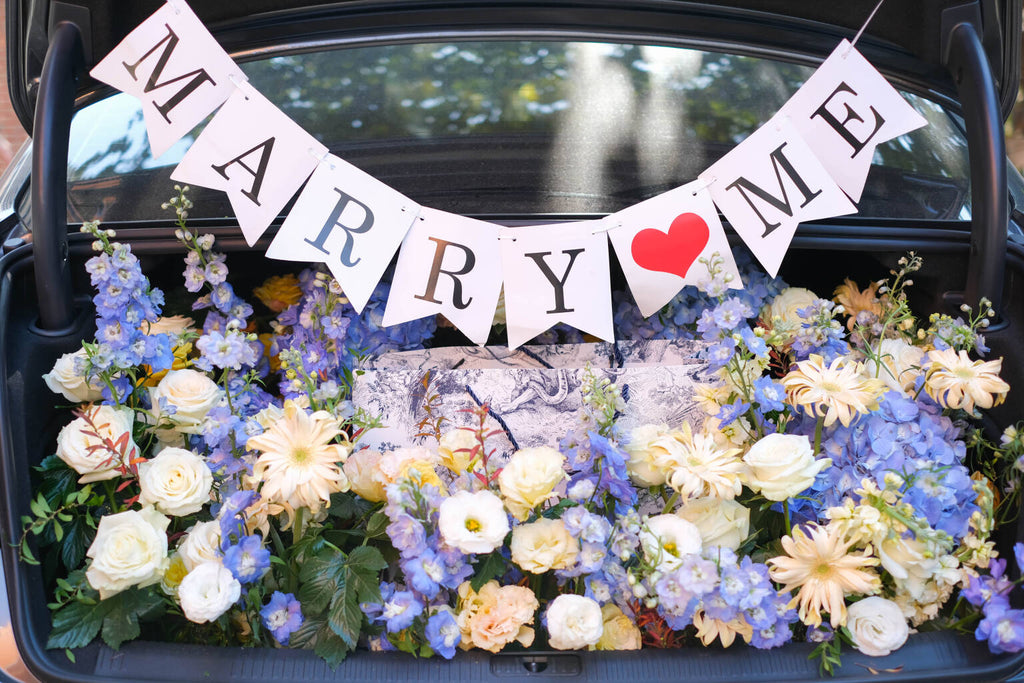 Luxury Floral Trunk Surprise Setup