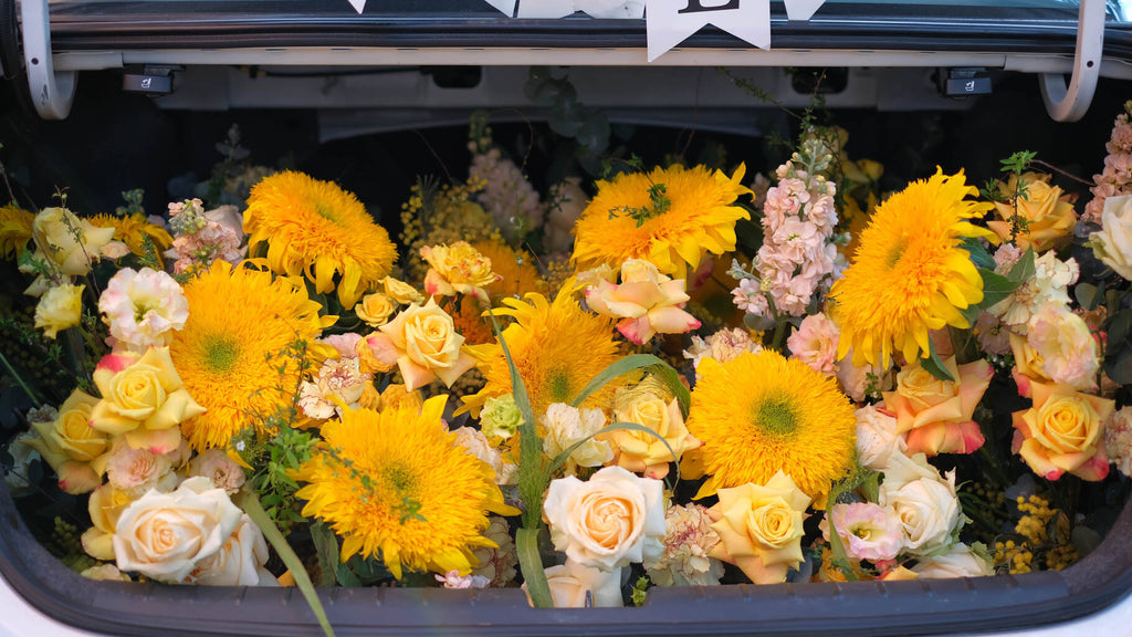 Luxury Floral Trunk Surprise Setup