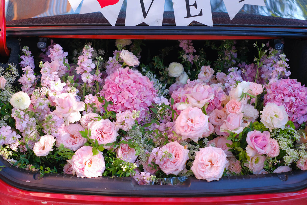 Luxury Floral Trunk Surprise Setup
