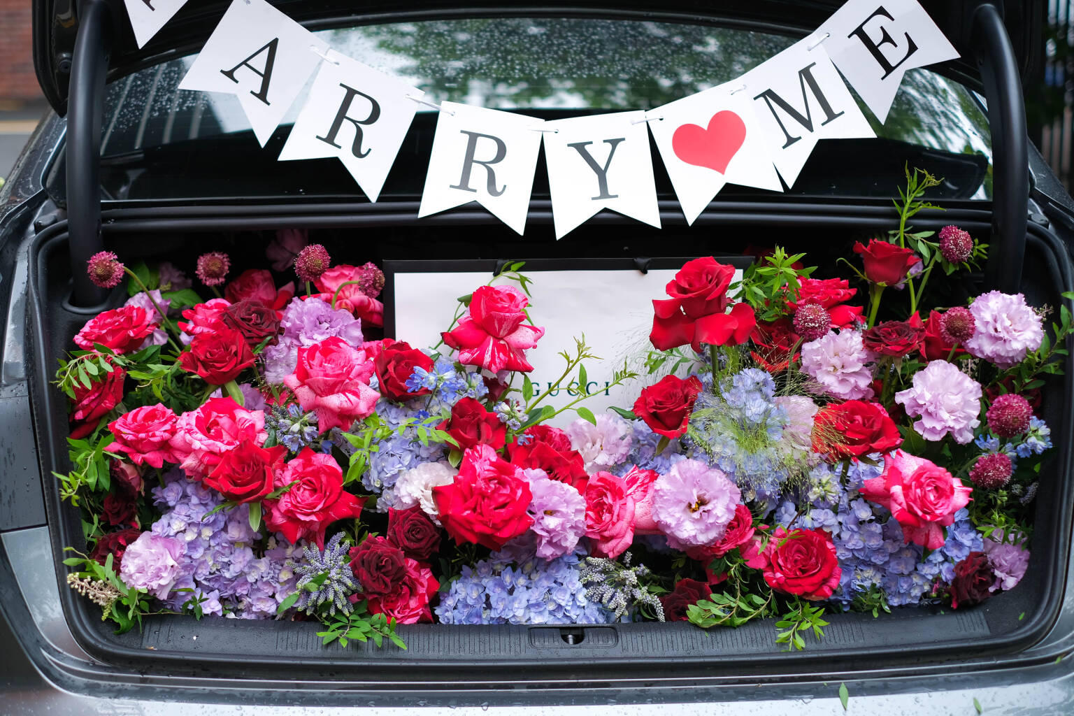 Luxury Floral Trunk Surprise Setup