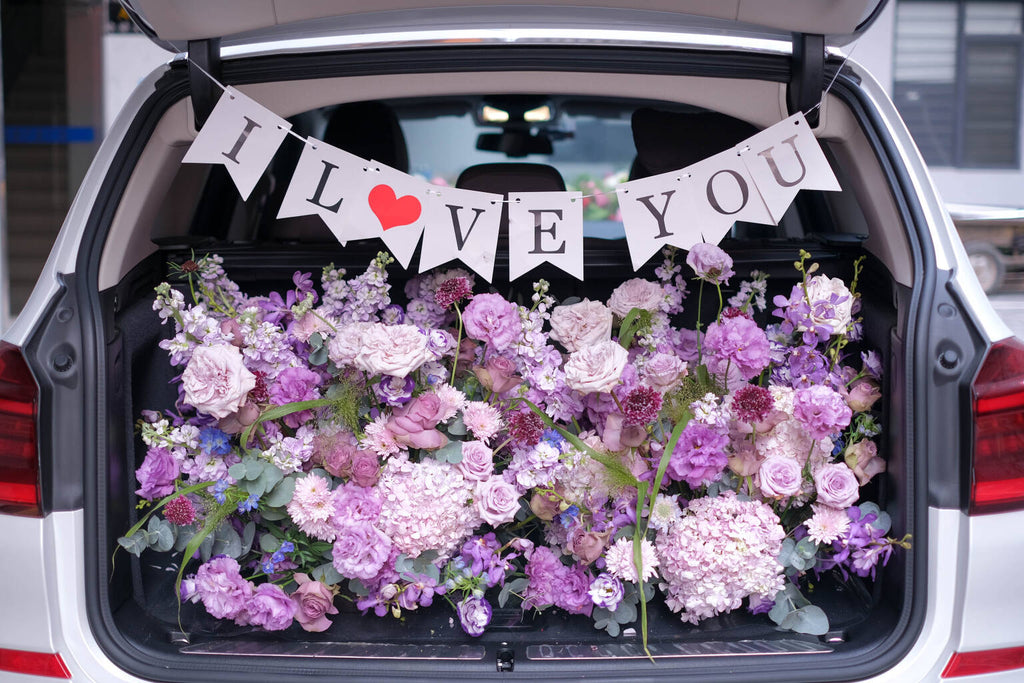 Luxury Floral Trunk Surprise Setup