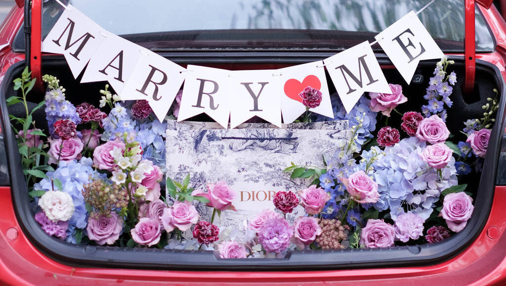 Luxury Floral Trunk Surprise Setup
