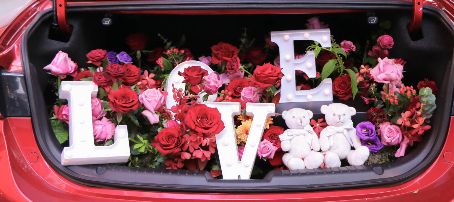 Luxury Floral Trunk Surprise Setup