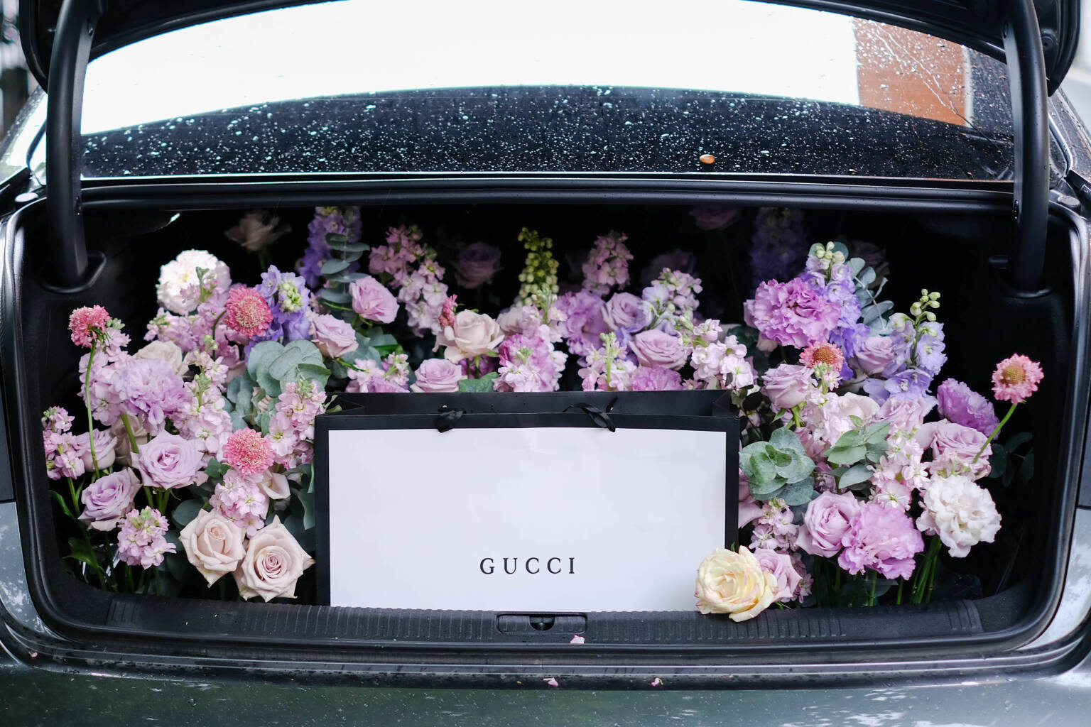 Luxury Floral Trunk Surprise Setup