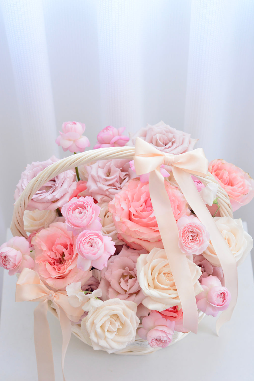 Sweet Peachy Garden Basket