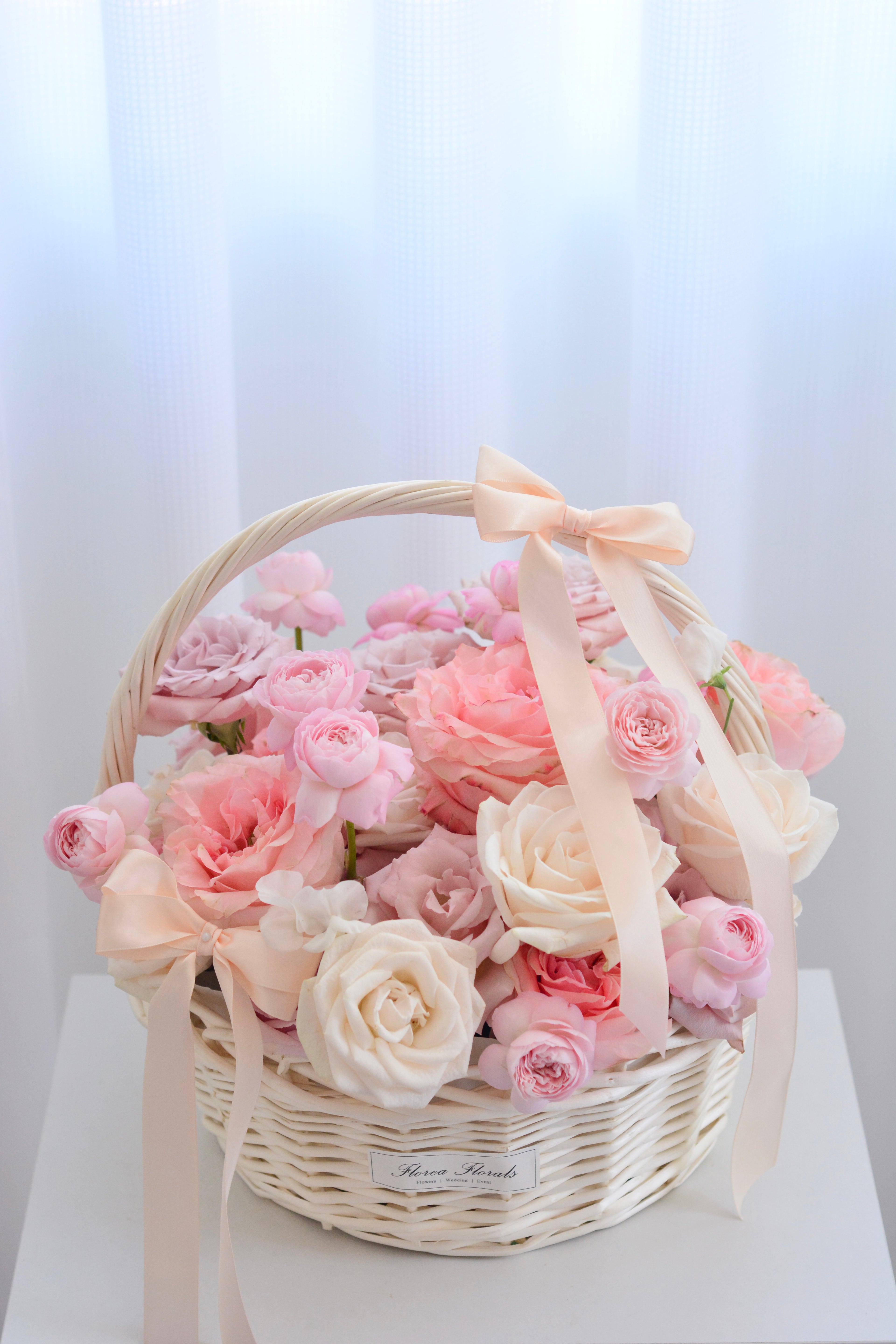 Sweet Peachy Garden Basket