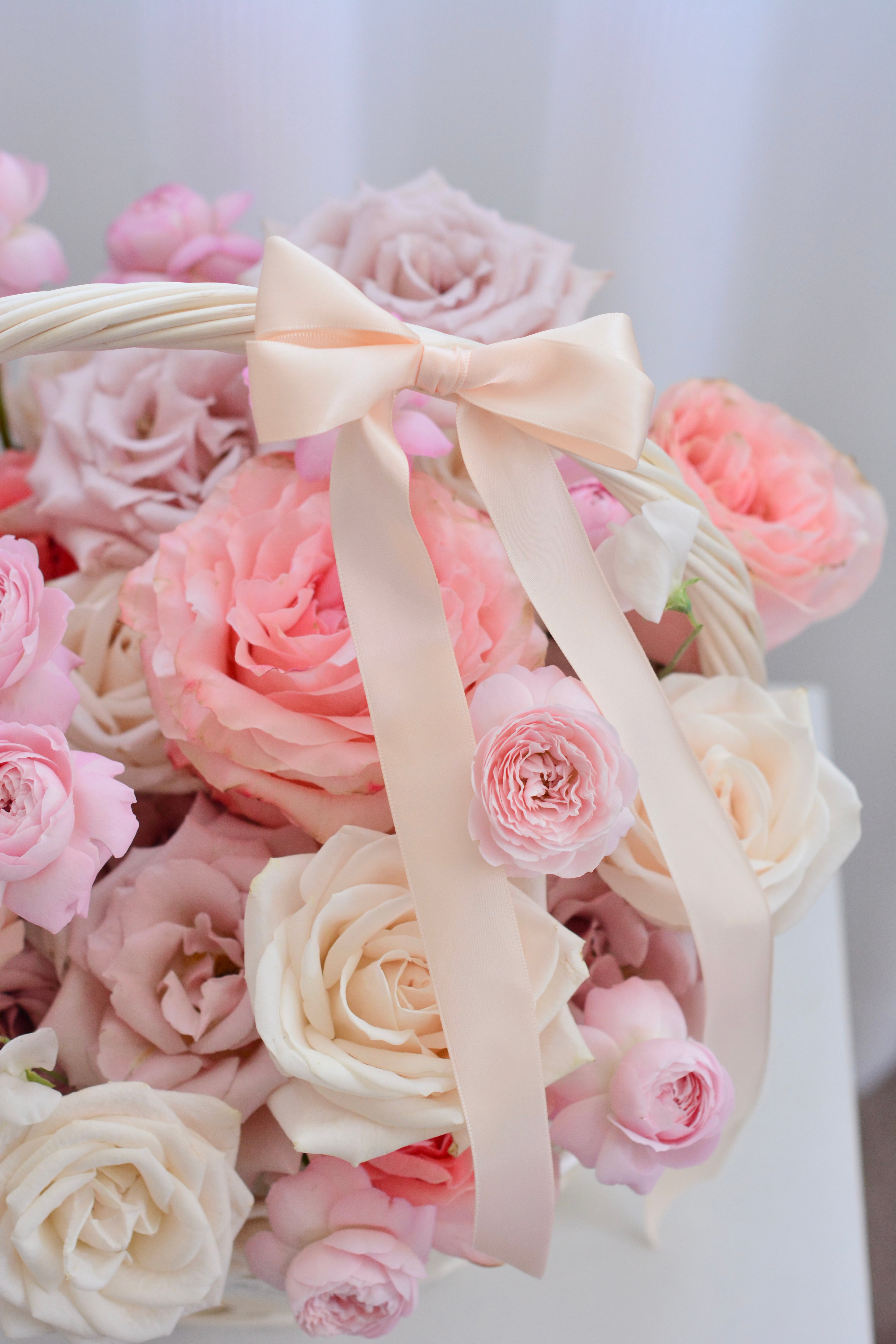 Sweet Peachy Garden Basket