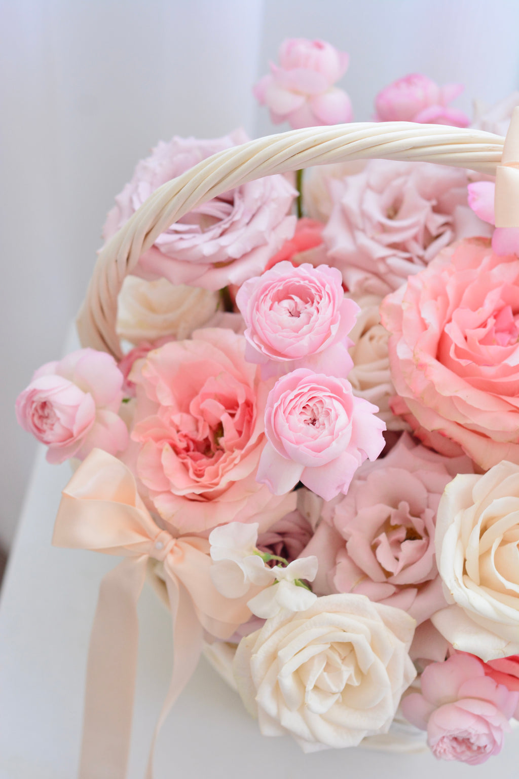 Sweet Peachy Garden Basket